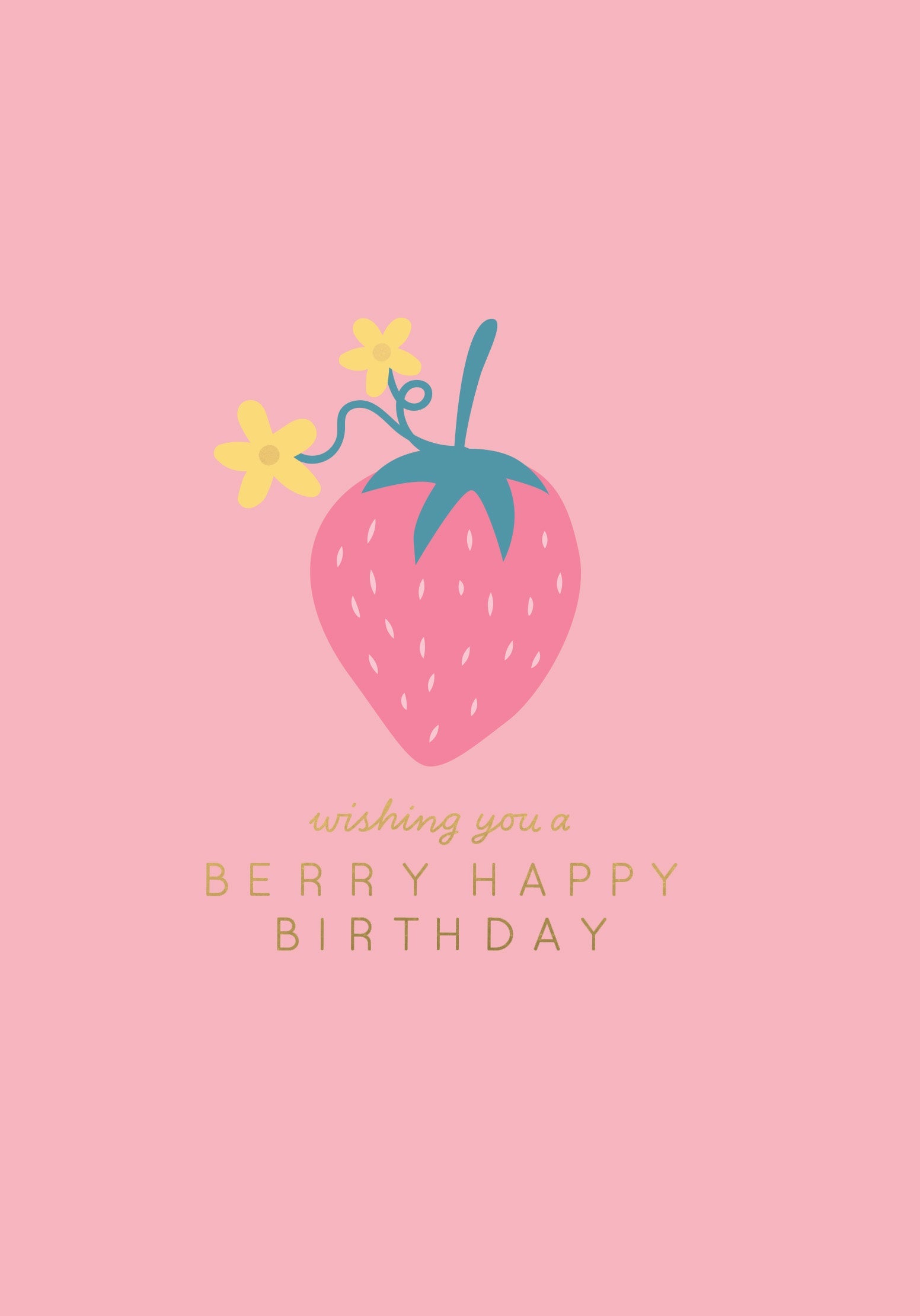 Greeting Card Good Vibes - BERRY HAPPY